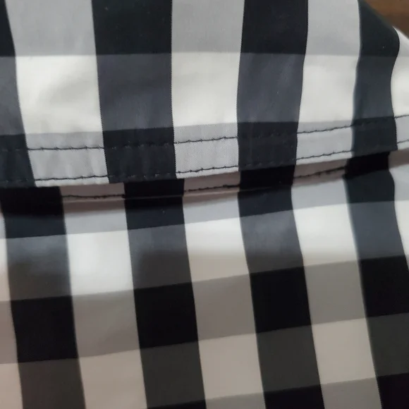 Ralph Lauren women's plaid black & white rain jacket size medium - Picture 6 of 9